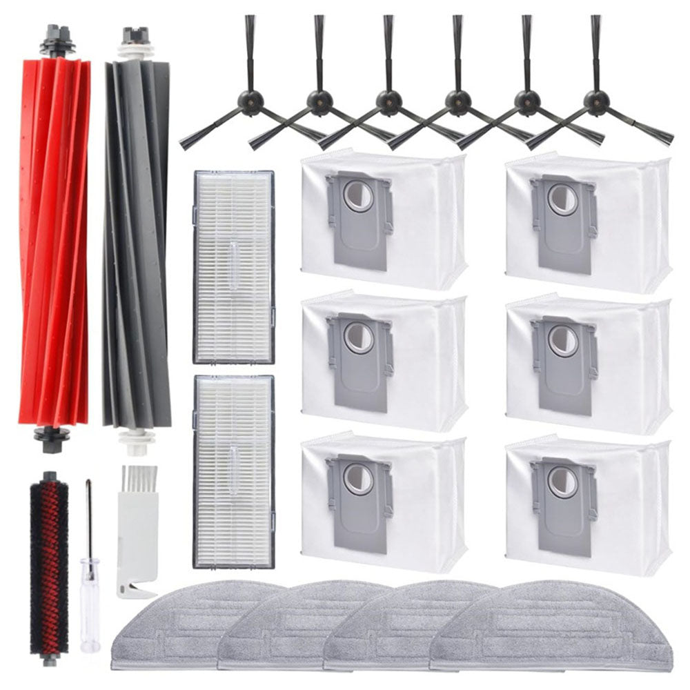 For Roborock G20 / S8 Pro Ultra Sweeping Robot 22Pcs Accessories Set Filters Main Brush Mop Cloth Side Brushes Dust Bags Cleaning Tools Kit For Roborock G20 / S8 Pro Ultra Sweeping Robot 22Pcs Accessories Set Filters Main Brush Mop Cloth Side Brushes Dust Bags Cleaning Tools Kit